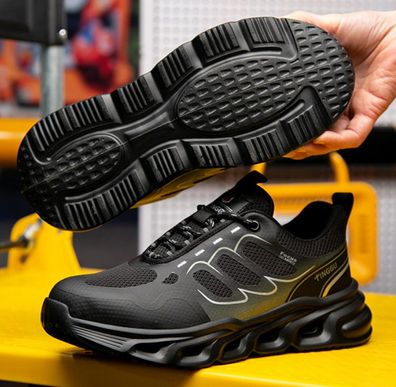 Sicherheitsschuhe Herren Damen Sportschuhe Atmungsaktiv Sneaker Stahlkappe