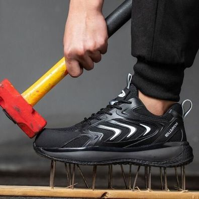 Neu Leicht Sicherheitsschuhe Stahlkappe Sportschuhe Herren Damen Arbeitsschuhe