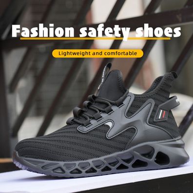 Neu Herren Damen Arbeitsschuhe Stahlkappe Arbeitsstiefel Sport Sneaker Leichte