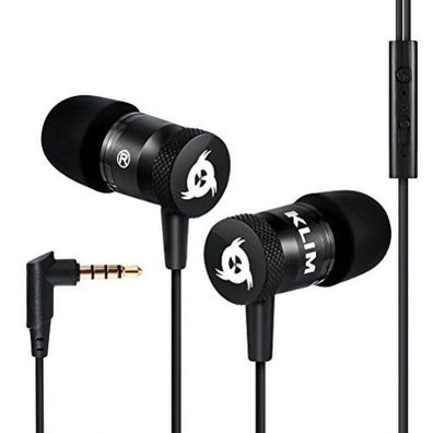 KLIM Fusion 3.5mm High Quality Audio In-Ear Kopfhörer schwarz C-WARE