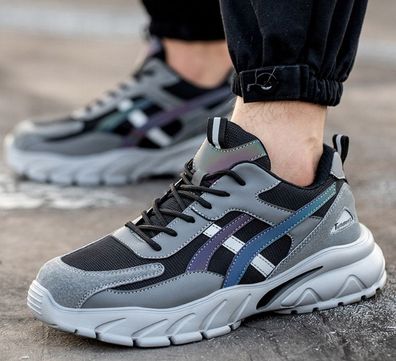 Leicht Arbeitsschuhe Herren Damen Sicherheitsschuhe Stahlkappe Sport Sneaker DE