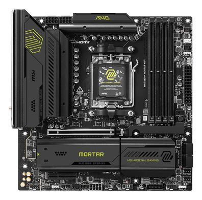 MSI MAG B850M MORTAR WIFI Motherboard AMD B850 Sockel AM5 micro ATX