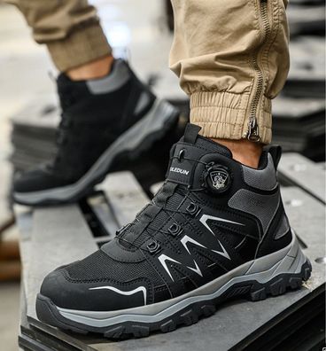 Neu Herren Stahlkappe Sicherheitsschuhe Sneaker Atmungsfahig Damen Arbeitsschuhe