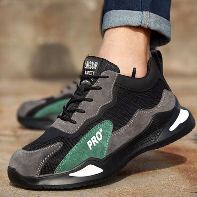 Sicherheitsschuhe Damen Arbeitsschuhe Stahlkappe Sport Sneaker Leicht Herren DE