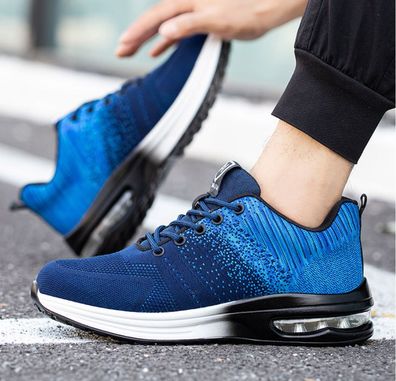 Leicht Herren Damen Arbeitsschuhe Sicherheitsschuhe Sport Sneaker Stahlkappe DE
