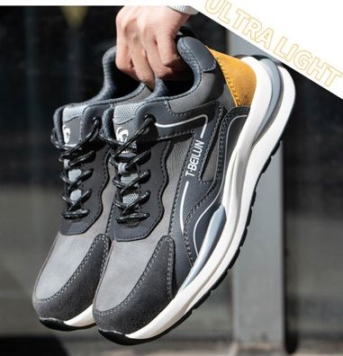 Leicht Sicherheitsschuhe Stahlkappe Sneakers Mesh Herren Damen Arbeitsschuhe