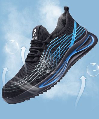 Atmungsaktiv Herren Damen Sicherheitsschuhe Arbeitsschuhe Stahlkappe Sneaker DE