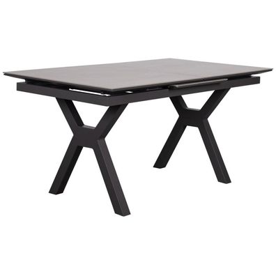 deVries "HAMMOND" Auszugstisch Dining-Tisch Gartentisch grau 160/210x90x76 cm