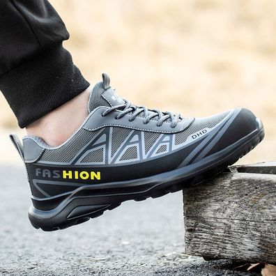 Sicherheitsschuhe Arbeitsschuhe Stahlkappe Sport Sneaker Leicht 6KV Herren Damen