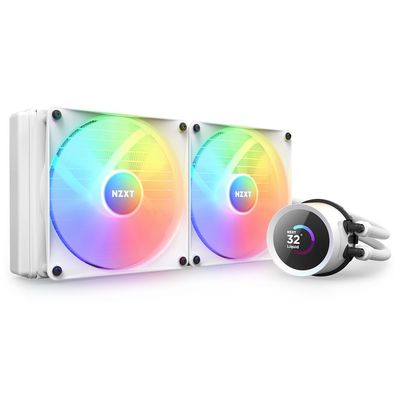 NZXT Kraken 280 RGB Prozessor All-in-One-Flüssigkeitskühler 14 cm Weiß 1 Stück(e)
