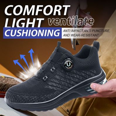 Atmungsfahig Sicherheitsschuhe Stahlkappe Arbeitsschuhe Neu Herren Damen Sneaker