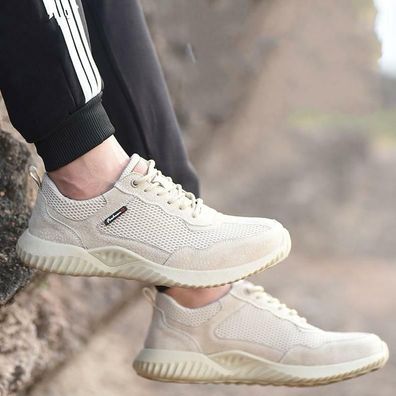 Damen Herren Sicherheitsschuhe Arbeitsschuhe Stahlkappe Mesh Atmungsaktiv