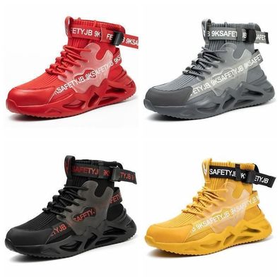 Neu Herren Damen Leicht Arbeitsschuhe Atmungsaktiv Stahlkappe Sicherheitsschuhe