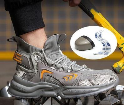 Stahlkappen Leichte Modische Sicherheitsschuhe Arbeitsschuhe Herren Damen