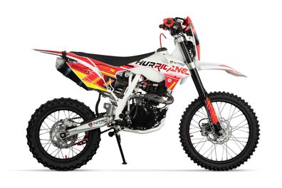 NITRO MOTORS 150 ccm Dirtbike Hurricane URX 19|16 Zoll Kick und E-Start Offroad