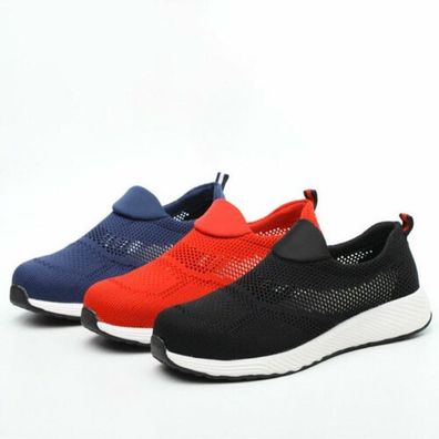 Leicht Arbeitsschuhe Sneaker Herren Damen Sport Stahlkappe Sicherheitsschuhe