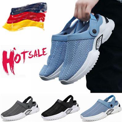 Herren Sandalen Strand Sandalen Anti Rutsch Clogs Aushohlen Komfort Badeschuhe