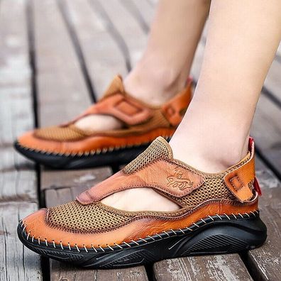 Herren Atmungsaktiv Slip On Mode Strand Schuhe Freizeit Sommer Sandalen Outdoor