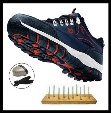 Unzerbrechlich Rutschfest Arbeitsschuhe Sicherheitsschuhe Stahlkappe Anti-Smash