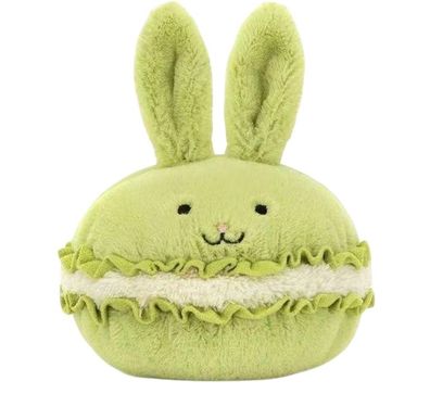 Jellycat Amuseables Macaron Hase Grün Plüschtier Kuscheltier Stofftier Spielzeug 12cm