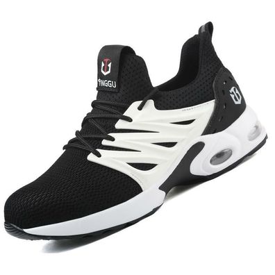 Herren Damen Arbeitsschuhe S3 Stahlkappe Air Sportlich Leicht Sicherheitsschuhe