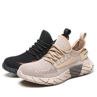 Herren Damen Leichte Atmungsaktiv Arbeitsschuhe Stahlkappe Sicherheitsschuhe Neu