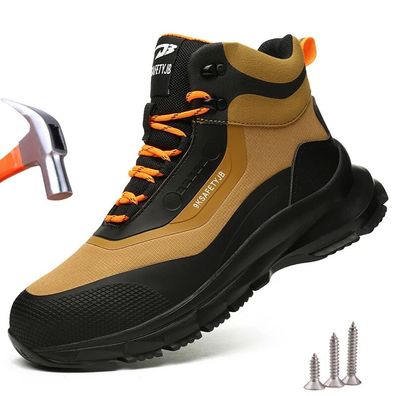 DE Herren SicherheitsStiefel Schutzschuhe Stahlkappe Arbeitsschuhe Gr:37-48