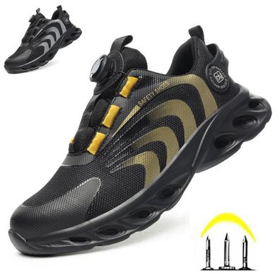 Neu Herren Leichte Sicherheitsschuhe Atmungsaktive StahlKappe Arbeitsschuhe36-46