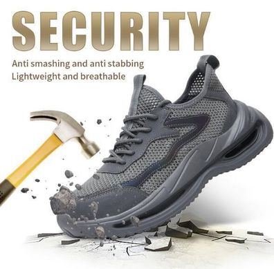 Sicherheitsschuhe Mit Stahlkappe Fur Herren Damen atmungsaktive Arbeitsschuhe DE