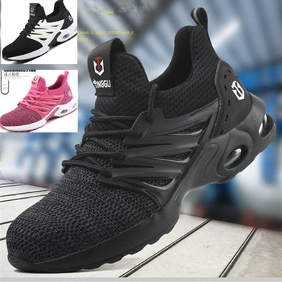 Leicht HerrenDamen/Sicherheitsschuhe Atmungsaktiv Stahlkappe Arbeitsstiefel