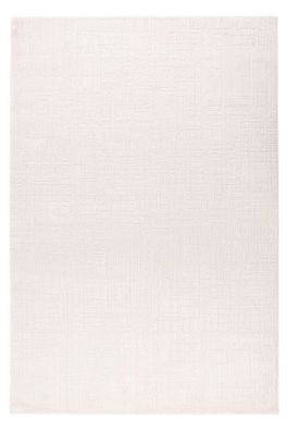 Teppich Höhe 11 mm robuster Kurzflor rechteckig Elfenbein 4 Größen