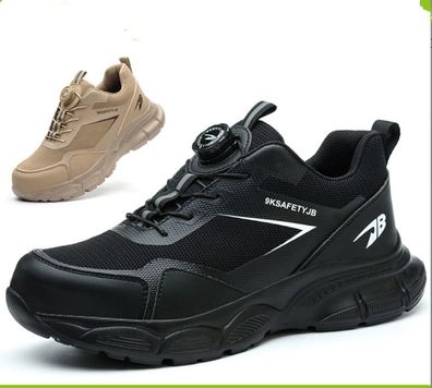 Neue Herren Stahlkappe Sicherheitsstiefel Atmungsaktiv Arbeitsschuhe G37-48