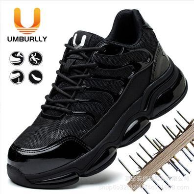 Herren Wasserdicht Arbeitsstiefel Stahlkappe S3 Sicherheitsschuhe Rutschfest