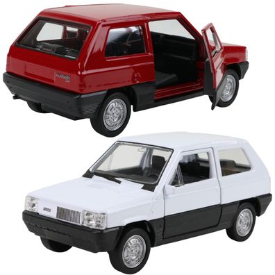 Fiat Panda 34 Modellauto Oldtimer Kleinwagen Welly Spielzeug Modell 11cm 1:32