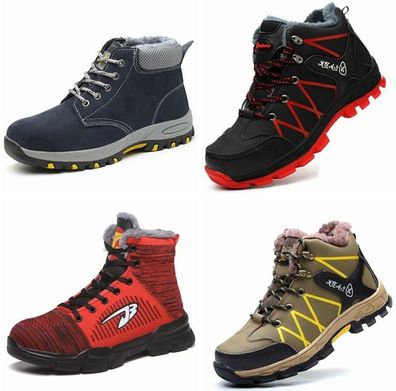 Winterstiefel Warm Sicherheitsschuhe Arbeitsschuhe Mit Stahlkappe Gr.35-48*