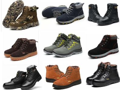 Herren Neu Arbeitsschuhe Sicherheitsschuhe Damen Winterfell Stahlkappe Stiefel