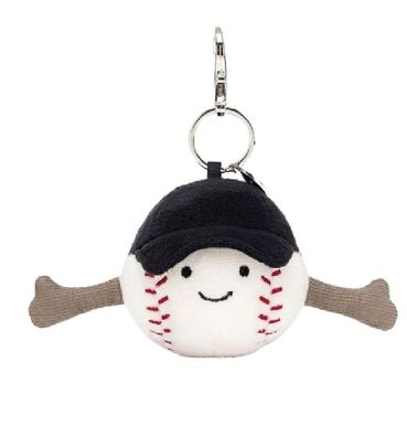 Jellycat Baseball Plüschtier Schlüsselanhänger Kuscheltier Anhänger Spielzeug Bag Cha