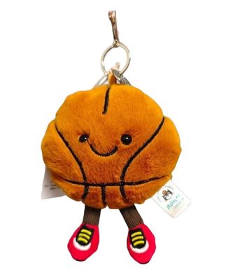 Jellycat Basketball Plüschtier Schlüsselanhänger Kuscheltier Anhänger Spielzeug Bag