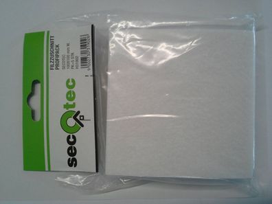 Secotec Filzgleiter 100 x 100 mm Weiss 1 Pack/5Stk