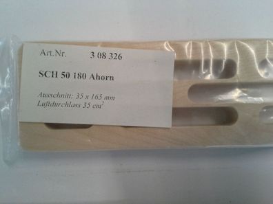 Massivholz -Lüftungsgitter Ahorn 165 x 35 mm