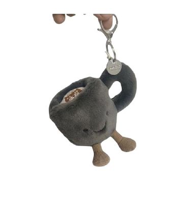 Jellycat Kaffeebecher Plüschtier Schlüsselanhänger Kuscheltier Anhänger Spielzeug Bag