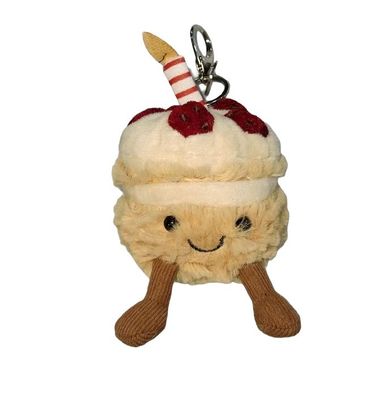 Jellycat Geburtstagskuchen Plüschtier Schlüsselanhänger Kuscheltier Anhänger Spielzeu