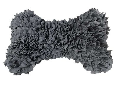 Hunde Spielzeug Schnüffelmatte "Bone" Knochen grau - groß