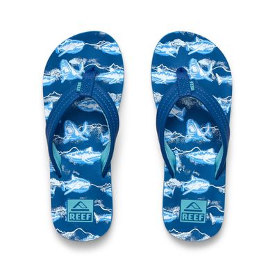 REEF Kids Flip Flop Kids Ahi royal sharks