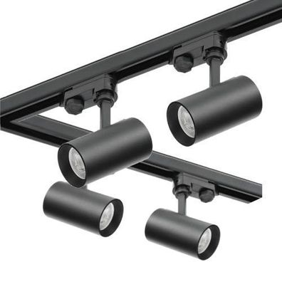 3-Phasen-Schienen-Set Nextrack-schienensystem Komplett-Set Schwarz