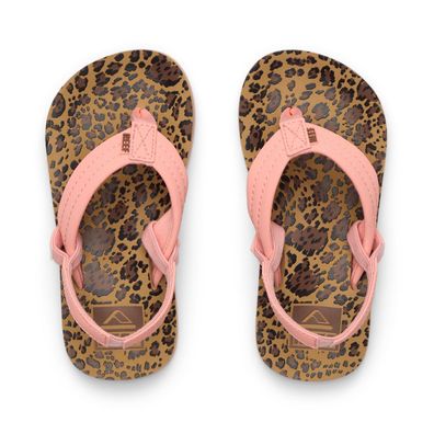 REEF Kids Flip Flop Little Ahi leopard/canyon sunset