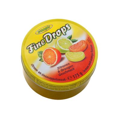 Woogie Fine Drops Zitronen & Orangen 175 g