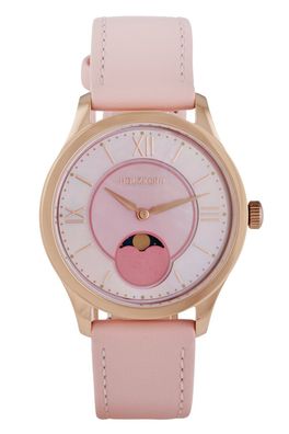 Holzkern Damen-Armbanduhr Moonray Perlmutt/Rosa