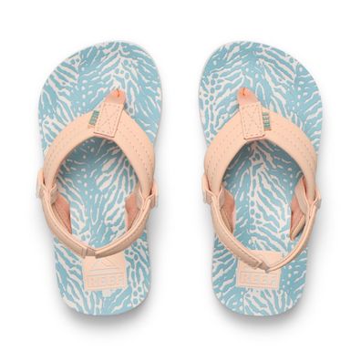 REEF Kids Flip Flop Little Ahi peach/blue animal