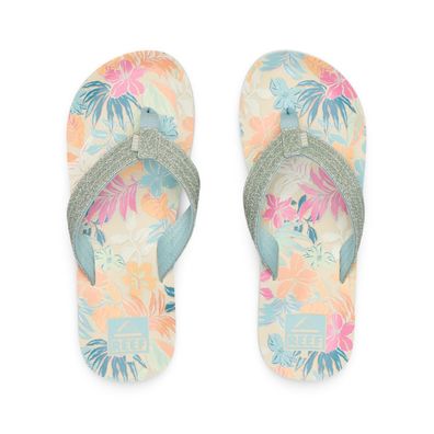 REEF Kids Flip Flop Kids Ahi tropical floral